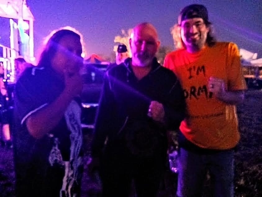 Ace, Angst, and Cyco Joe backstage at Music Is Art Festival in Buffalo, New York, 9/21/2024